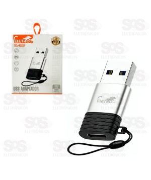 Adaptador Type C Para USB Eletromex EL-3116