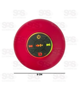 Caixa De Som Portátil 8W Proteção IPX4 Eletromex EL-1027