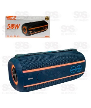Caixa De Som 50W Resistente à Água Eletromex EL-1080