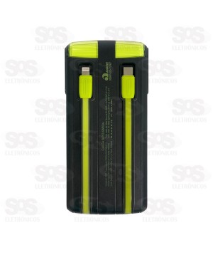 Carga Extra 10.000mAh 2 Interfaces Eletromex EL-2902