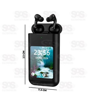 Fone De Ouvido Bluetooth Com Painel Touch Eletromex J-60 Plus