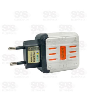 Fonte Carregador Turbo USB+PD 45W Kaidi KD-692