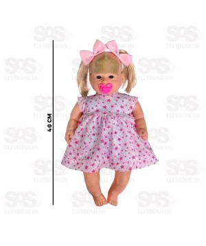 Boneca Mazinha Baby Loira Nova Toys 1183