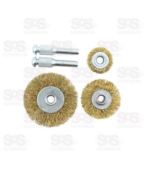  Jogo de Escova Aço Circular 3 Peças Barcelona BAR-326007-6