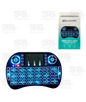 Mini Teclado Sem Fio Com Touchpad Maxmidia MAX-TEC3