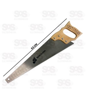 Serrote Com Cabo de Madeira 18 Polegadas Barcelona BAR-314015-5