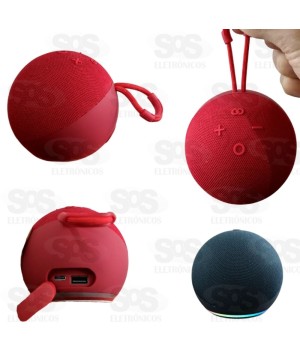 Caixa De Som Alaxe Bluetooth/FM/USB ECHQ Dof