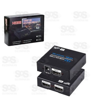 Splitter 1X2 HDMI 1 Entrada e 2 Saídas 1080P