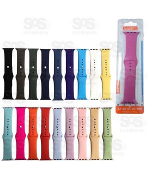 Pulseira De Silicone Smartwatch 42/44/46/49mm Basik WU-270