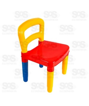 Cadeira Plástica Desmontável Infantil Colorida Poliplac 5849