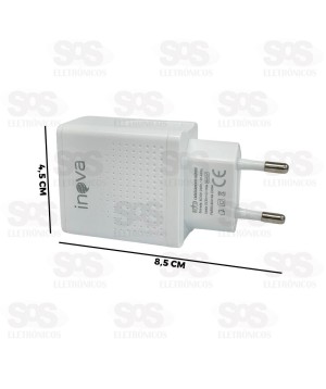 Carregador Rápido 2 USB 3.1A Inova CAR-9911