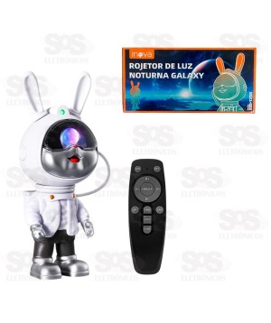 Coelhinho Astronauta Projetor de Galáxias Inova XKD-12565