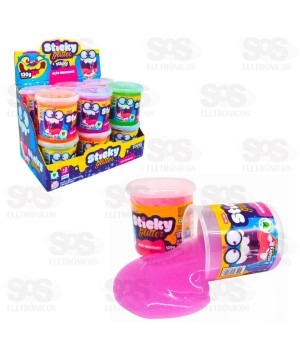 Slime Glitter 130g Caixa Com 12 Unidades Sticky Toys 020