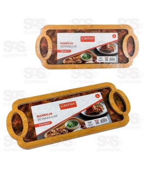 Bandeja Retangular MDF 33x14CM Caerus CRS-2282