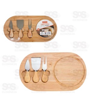 Tábua Para Queijo 4 Em 1 Caerus CRS-2832