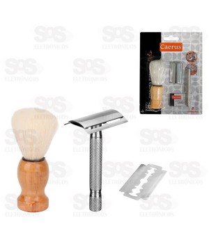 Kit Para Barbear 3 Peças Caerus CRS-2373
