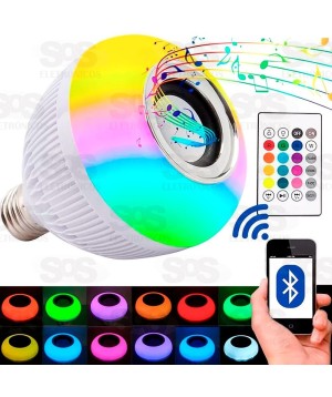 Lâmpada LED Musical Com Controle Remoto Caerus CRS-2216