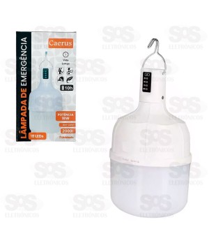 Lâmpada De Emergência Recarregável LED 18W Caerus CRS-2205