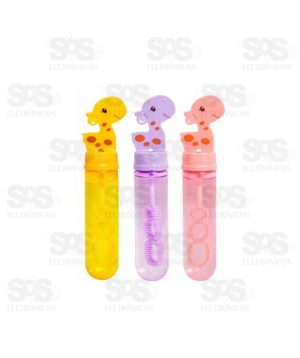 Kit Bolhas De Sabão Girafinha Com 3 Unidades Toy King TK-AB7714