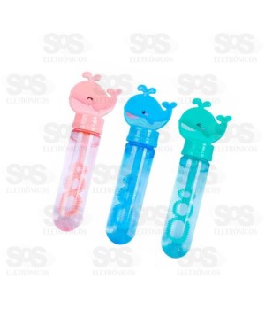 Kit Bolhas De Sabão Baleia Com 3 Unidades Toy King TK-AB8211