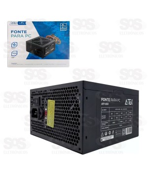 Fonte ATX Para Computador 650W Bivolt Aitek ATF-650