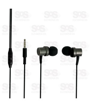 Fone De Ouvido Intra-Auricular Com Microfone Kaidi KD-7006