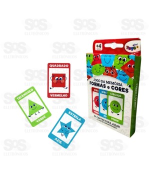 Jogo Da Memória Forma e Cores Mini Toys 6330