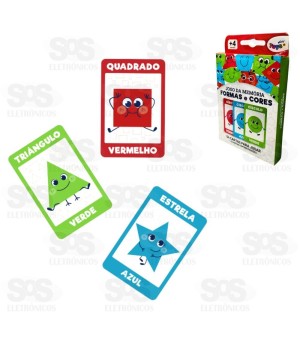 Jogo Da Memória Forma e Cores Mini Toys 6330