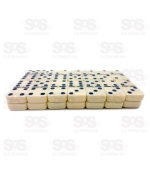 Dominó Clássico 28 Peças Lisas 10MM Double Six AL-1242