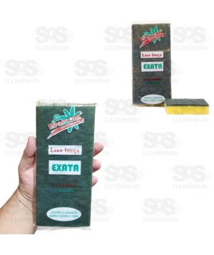 Esponja Multiuso Exata Esponflora com 3 Unidades 1033