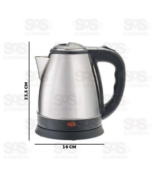 Chaleira Elétrica Inox 1.8 Litros 1000W Hai Brasil CH001