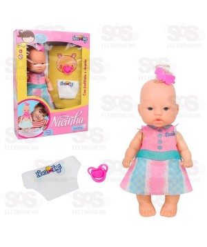 Boneca Nicinha Fraldinha Nova Toys 1182