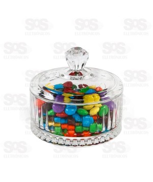 Bomboniere Pote de Vidro Com Tampa 6,5x6,5CM DA032B