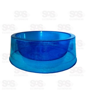 Comedouro Transparente Glitter 1900ML Pet Toys