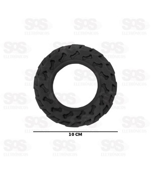 Mordedor Pneu Para Cachorro 10,5CM Cores Variadas Pet Toys