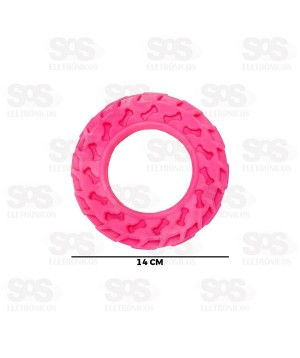 Mordedor Pneu Para Cachorro 14CM Cores Variadas Pet Toys 0079B