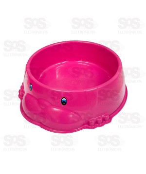 Comedouro Pequeno de Plástico 700ML Cores Variadas 0161B