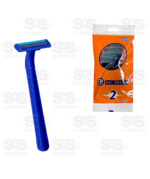 Aparelho De Barbear 2 Lâminas Com 5 Unidades AIH1367