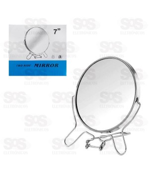 Espelho Dupla Face Com Zoom 7 Polegadas 16CM AIH1109