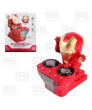 Boneco Robô DJ Com Luzes e Sons Toy King TK-AB7111