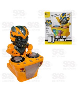 Boneco Robô DJ Com Luzes e Sons Toy King TK-AB7111