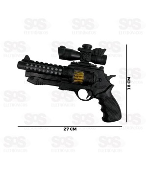 Arma Double Pistol Com Luzes e Sons Toy King TK-AB2619