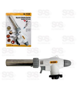 Maçarico Automático Culinário Recarregável B-Tek BT-005