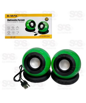 Caixa De Som Multimídia 6W B-Max BM-S206