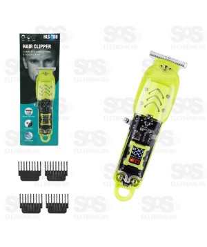 Máquina De Aparar Cabelo Recarregável Com Visor HLS-T08