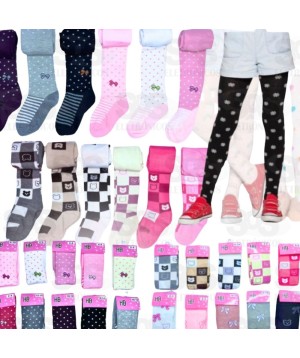 Kit 12 Meia Calça Infatil 3-12 Anos Sortidas
