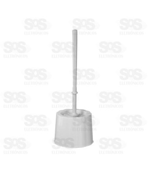 Escova Sanitária 35cm Com Suporte Flora Cores Sortidas