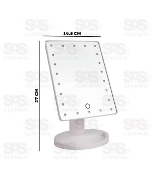 Espelho Com LED Touch Para Maquiagem AJ-P20