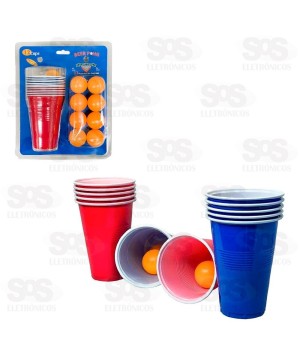 Jogo de Drinks Beer Pong 12 Copos HM6587