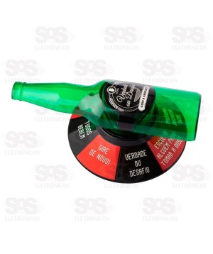 Jogo de Drinks Gire Garrafa Roleta Verdade ou Desafio